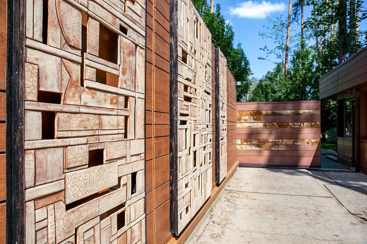 Керамика в экстерьере