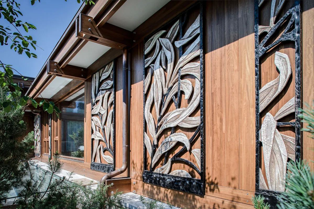 Керамика в экстерьере